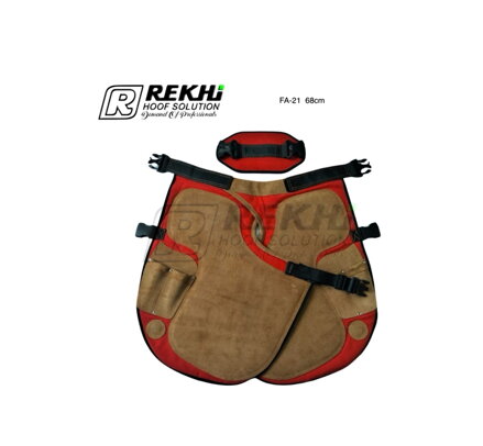 Podkovářská zástěra 68 cm - červená Podkovářská zástěra 68 cm - červená